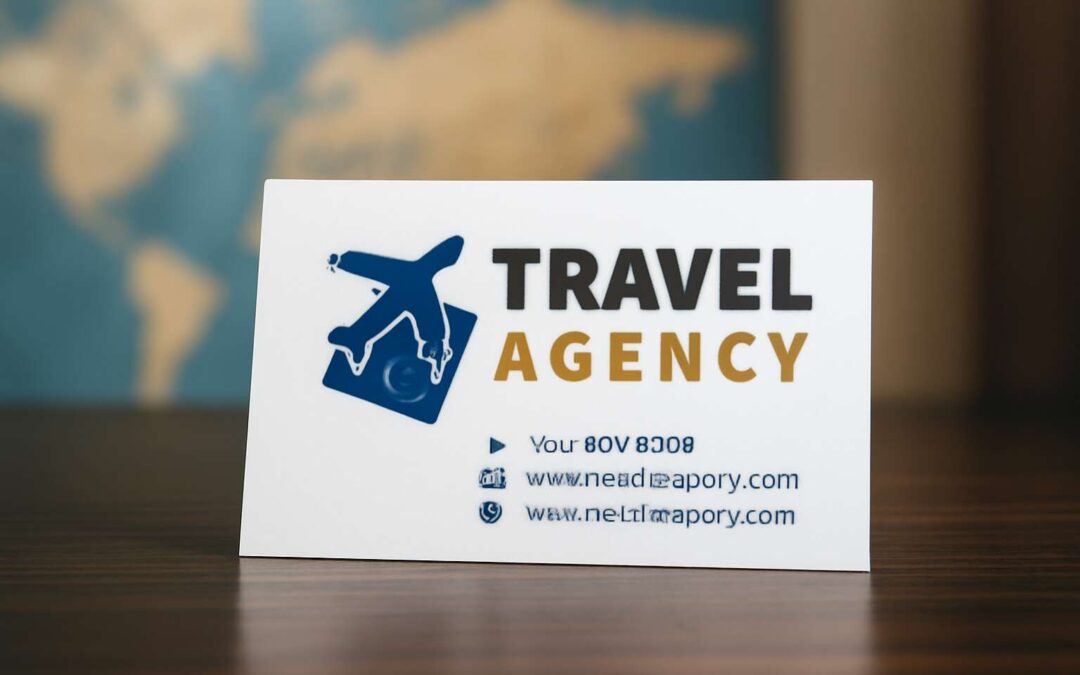 Craft a memorable travel agency visiting card that attracts clients and boosts credibility.